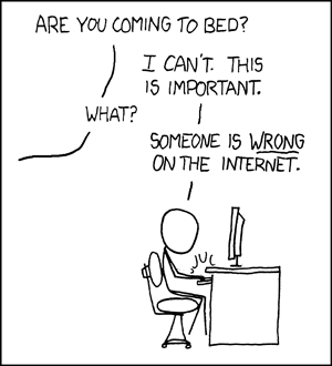 One of XKCD's best cartoons depicts the typical science communicator getting trolled.